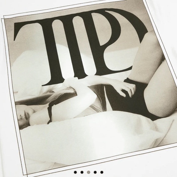 BRAND NEW Authentic The Tortured Poets Department White T-Shirt Size XL - Picture 2 of 7